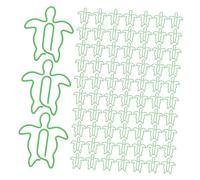 OSALADI 120pcs Metal Turtle Shaped Paperclips Non Slip Animal File Clamps for Office School Cute Ocean Theme Document Organizers Compact and Portable Stationery Supplies