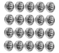 OSALADI 120pcs Silver Metal Snap Buttons 6mm Mini Press Studs Sewing Fasteners for Doll Clothes DIY Coat Jacket Sewing Accessories