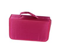 OSALADI 128pieces Mercerized Cloth Cd Case Large Capacity Handheld Cd Bag for Organizing Dvd Slim Storage Box Zipper Organiser Storage Case