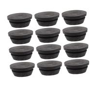 OSALADI 12pcs Air Conditioner Outdoor Unit Drain Plug Kit 20mm Elastic Rubber Hole Stoppers Prevents Condensation Buildup Grey