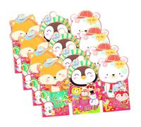 OSALADI 12pcs Cartoon Red Envelopes for Lunar Year Money Envelopes for Spring Festival Prosperity Wishes for Weddings and Birthdays