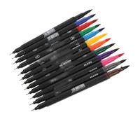 OSALADI 12pcs Dual Tip Drawing Pens Extra Fine Creative Double Headed Markers for Sketching and Signing Smooth Ink for Artists Students and Professionals