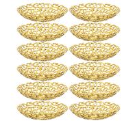 OSALADI 12Pcs Eid Mubarak Serving Tray Set Plastic Ramadan Dessert Plates Moon Snack Dish Food Storage Platter for Middle Eastern Party and Home Decor