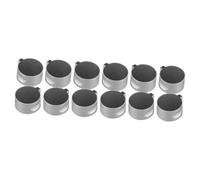 OSALADI 12pcs Gas Stove Knobs Replacement Metal Cooktop Control Knobs for Stove Oven Range Burner Use in Kitchen Home