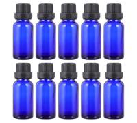 OSALADI 12pcs Glass Essential Oil Empty Bottles Big Lid Drip Hole for Perfume Sub Packing for Travel and Oils for Diffusers