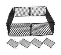 OSALADI 12pcs Horse Fence Toy Plastic Building Blocks with Simple and Elegant Appearance Black Enhances Creativity Aesthetic Design for Kids Prison Fences and War Scenes