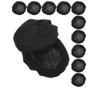 OSALADI 12pcs Large Elastic Black Headset Earpad Covers - Soft Stretchable Fabric Anti-dust Earphone Cushion Protectors for 9-11cm Over-ear Headphones Suitable for Gym, Travel, and Daily