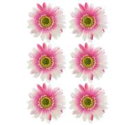 OSALADI 12pcs Light Pink Artificial Flower Hair Clips, Floral Barrettes Set for Beach Vacation, Decorative Hair Accessories for Holiday Styling