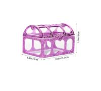 OSALADI 12Pcs Party Favor Candy Boxes Treasure Chest Shape Candy Containers for Wedding Favors Chocolate Packaging Rose Red Sugar Boxes