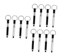 OSALADI 12pcs Portable Capacitive Stylus Pen Keychain Mini Touch Screen Pen Ball Point for Tablets Keyring Loop Small Stylus