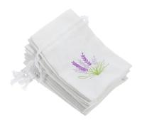 OSALADI 12pcs Portable Lavender Sachet Bags with Drawstring, 10x14cm Cotton Empty Fragrance Pouches for Wardrobe Storage and Home Organization