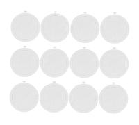 OSALADI 12pcs Round Plastic Mesh Canvas Sheets Bag Weaving Base for Crochet DIY Projects for Yarn Crafting and Embroidery Purse Making