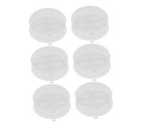 OSALADI 12pcs Round Plastic Mesh Canvas Sheets Handbag Bottom Pads for DIY Knitting Crochet Crafts Embroidery Yarn Project Accessories