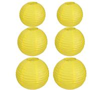 OSALADI 12Pcs Round Set, Hanging , Party Decoration Folding for Halloween Christmas Wedding Birthday Home Party Supplies, Yellow