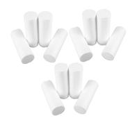 OSALADI 12PCS White Polystyrene Foam Rods Smooth Surface DIY Craft Tubing for Floral Arrangements Bouquet Holders Wreath Bases Educational Decorations and Modeling