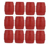 OSALADI 14pcs Mini Pirate Barrels Model Set for Diy Pirate Ship Accessories, Sand Table Micro Landscape Decor, Mini House and Scene Adornments for Hobbyists and Model Builders