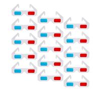 OSALADI 150pcs Bulk Glasses Paper Red Blue Glasses for Classroom Science Projects Movie Parties Comic Book Viewing