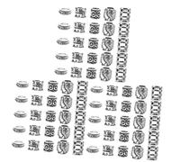 OSALADI 150pcs Hair Beads for Braids Dreadlock Jewelry Hair Cuffs Dread Clips Beads for Braids Dreadlock Rings