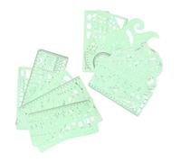 OSALADI 15pcs Drafting Templates Architecture Ruler Circle Template for Geometric Drawings Multi Functional Ruler for Fashion Drawing and