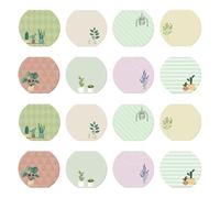 OSALADI 16pcs Cute Plant Shaped Self Adhesive Note Pads for Women Portable Mini Strong Adhesion Fun Office Classroom Decor Teacher Supplies