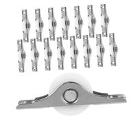 OSALADI 16pcs Wardrobe Sliding Rollers Replacement Kit Heavy Duty Cabinet Door Wheels with Quiet Operation Smooth Sliding Door Hardware for Closet and Cabinet Easy Install High Load