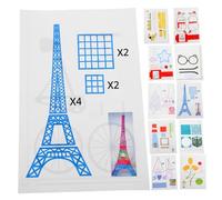 OSALADI 17pcs Pen Graffiti Template for Drawing Paper Molds with Patterns Educational Printing Paper for Artistic Learning and Hand Skill Development