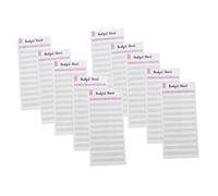 OSALADI 18Pcs Creative Cash Budget Sheets Portable Budget Cards for Personal Finance Management Useful Expense Tracker for Monthly Planning and Saving
