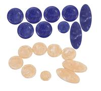 OSALADI 18pcs Soprano Alto Tenor Saxophone Key Buttons Inlays Durable Accessories with Smooth Touch and Elegant Design for Sax Players