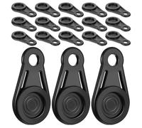 OSALADI 18pcs Waterproof Plastic Greenhouse Film Clamps with Snap Button, Windproof Shade Cloth Clips for Tent, Awning, Tarp, Banner, and Canopy Covers