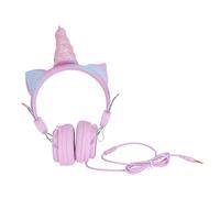 OSALADI 1pc Unicorn Headset with Mic Pink Comfortable Safe Headphones for Online Learning Gaming Music Volume Control for Hearing Protection Durable Impact Resistant Design