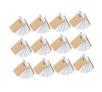 OSALADI 1set Portable Ring Loose Leaf Notepad Memo Cards for Vocabulary and Notes for Students and Quick Reminders Easy to Write Paper Material 12pcs