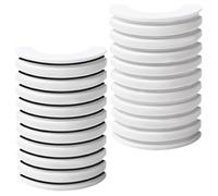 OSALADI 2 Boxes Self Adhesive Eyelash Strips Waterproof Sweatproof Lash Adhesive Replacement, 10 and 10 Black Strips for Lash Extensions, Eyelash Applicator Compatible for Daily Wear