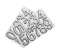 OSALADI 2 Sets Mailbox Number Stickers: 0-9 Self-adhesive Waterproof House Numbers Stickers - Outdoor Address Decals For Door Trash Bins