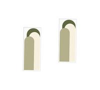 OSALADI 2 Sheets Wall Sticker Art Room Sticker Bohemian Bedroom Decor Large Boho Wallpaper Wall Art Peel and Stick Headboard Arch Decals Household Room Decal Flower Arch Magnetic PVC