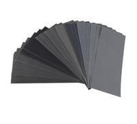OSALADI 20 Sheets 9x3.6 Inch Sandpaper Kit for Car Composite Materials | Wet Dry Use, Silicon Carbide on Kraft Paper, Quick Heat Dissipation, Tear Resistance, Anti-blocking Random Color