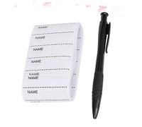 OSALADI 200Pcs Washable Laundry Name Labels for Clothing Writable Stickers with Pen Adhesive Tags for School Uniforms and Care Homes Machine Wash Safe Below