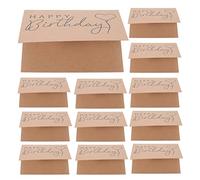 OSALADI 20pcs Birthday Blessing Cards Blank Greeting Cards for Sincere Wishes for Family Friends Celebrations Quality Paper Material with Ample Writing Space
