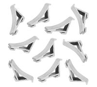 OSALADI 20pcs Freezer Shelf Clips Refrigerator Clamp Sturdy Aluminum Easy Install Family Fridge Support