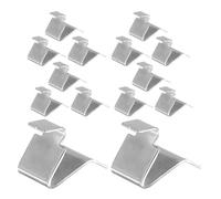 OSALADI 20pcs Heavy Duty Metal Shelf Brackets with 8mm Thick S-Hook for File Cabinets Kitchen Cabinet Shelf Supports Clips for Adjustable Bathroom