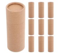 OSALADI 20pcs Kraft Paper Tubes 20ml round Paperboard Jars with Lid Thick Cardboard Containers for Tea Coffee Beans Storage and Aromatherapy Packaging