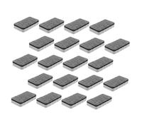 OSALADI 20pcs Magnetic Whiteboard Erasers Grey Eva Felt Dry Erase Cleaners Ergonomic Chalkboard Wipers for Classroom Office School Use Comfortable Grip and Stylish Design