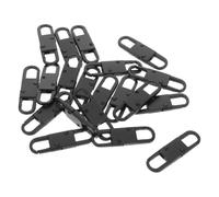 OSALADI 20pcs Mini S Carabiner Clips Anti-theft Zipper Locks for Luggage and Backpacks, Alloy S Shaped Double Sided Keychain Clasps with Spring Gate Mechanism and Quick Attachment