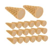 OSALADI 20Pcs Miniature Ice Cream Cone Charms for DIY Crafts Phone Case Accessories Hairpin Decorations Creative Crafting Supplies