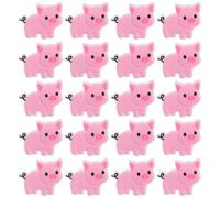 OSALADI 20pcs Pig Shaped Pencil Clip Topper Detachable Pencil Charms for Students Classroom Rewards School Pen Accessories