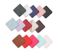 OSALADI 20pcs PU Leather Square Corner Bookmarks Protective Page Markers for Students Teachers Readers Mixed Colors Reading Accessories Book Lovers
