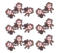 OSALADI 20pcs PVC Monkey Pencil Topper Charms for School Flexible Soft Pencil Clips for Classroom Prizes Student Rewards and Creative Decorations