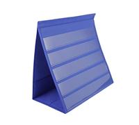 OSALADI 20Pcs Self Standing Desktop Pocket Chart with White Blank Cards Double Sided Tabletop Card Holder for Teaching Display Sentence Strips Organizer for Classroom and Home Use