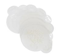 OSALADI 20pcs White Coffee Stencils Set Birthday Blessing Template for Cappuccino Latte Art Plastic Hollow Coffee Decoration Tools with Powdered Sugar Sieve for Home Baking and Lovers