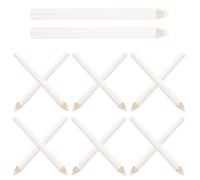 OSALADI 20pcs White Nail Art Dotting Drill Pens Lightweight Reusable Wood and Wax Material Manicure Tools for DIY Nail Art and Creative Designs