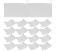OSALADI 20pcs Zipper Pencil Pouches Plastic Storage Bags with Seal Lock, Waterproof and Dustproof Pen Cases for Stationery and Cosmetic Travel Organizer